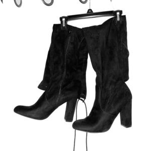 Over the knee heeled boots!